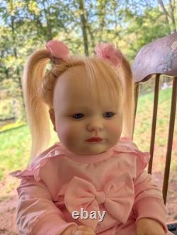 Reborn Toddler Size Doll 23 With Rooted Human Hair OOAK Reborn Amica