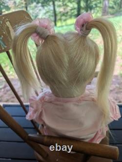 Reborn Toddler Size Doll 23 With Rooted Human Hair OOAK Reborn Amica