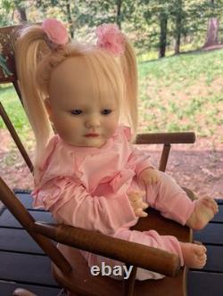 Reborn Toddler Size Doll 23 With Rooted Human Hair OOAK Reborn Amica