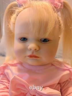 Reborn Toddler Size Doll 23 With Rooted Human Hair OOAK Reborn Amica