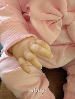 Reborn Toddler Size Doll 23 With Rooted Human Hair OOAK Reborn Amica