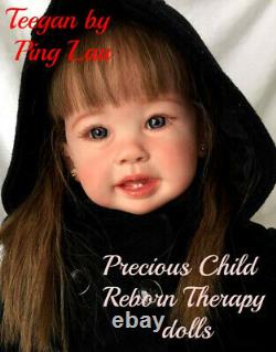 Reborn Toddler doll Teegan by Ping Lau. Artist Alicia Powers