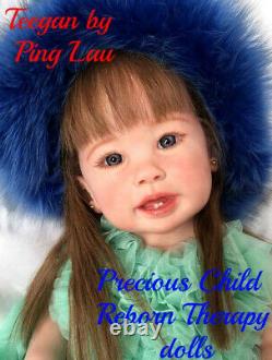 Reborn Toddler doll Teegan by Ping Lau. Artist Alicia Powers