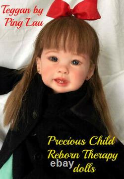 Reborn Toddler doll Teegan by Ping Lau. Artist Alicia Powers