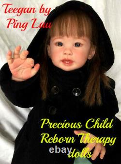 Reborn Toddler doll Teegan by Ping Lau. Artist Alicia Powers