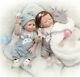 Reborn Twins Girl+Boy Looks Real 22'' Reborn Baby Doll Full Body Silicone Vinyl