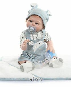 Reborn Twins Girl+Boy Looks Real 22'' Reborn Baby Doll Full Body Silicone Vinyl