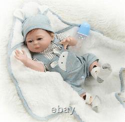 Reborn Twins Girl+Boy Looks Real 22'' Reborn Baby Doll Full Body Silicone Vinyl