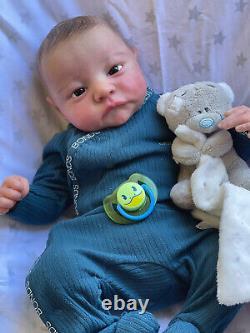 Reborn baby Boy, 17 inch full limbs. Reborn by me