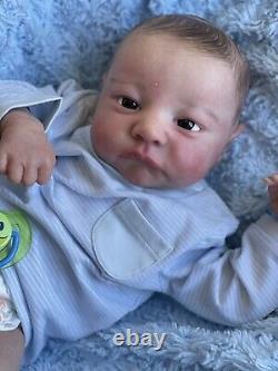 Reborn baby Boy, 17 inch full limbs. Reborn by me