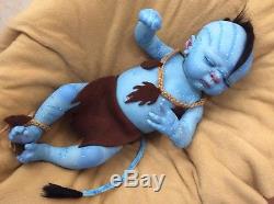 Reborn baby boy Avatar, full body, 20 inches