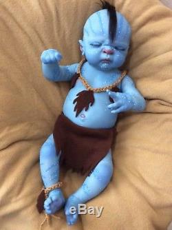 Reborn baby boy Avatar, full body, 20 inches