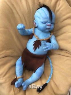 Reborn baby boy Avatar, full body, 20 inches