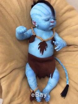 Reborn baby boy Avatar, full body, 20 inches