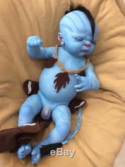 Reborn baby boy Avatar, full body, 20 inches