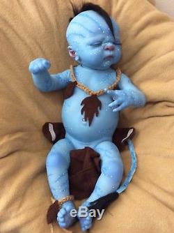 Reborn baby boy Avatar, full body, 20 inches