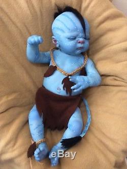 Reborn baby boy Avatar, full body, 20 inches