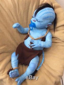 Reborn baby boy Avatar, full body, 20 inches