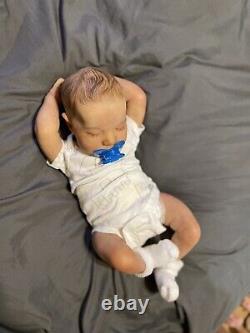 Reborn baby boy doll Levi! Magnetic And Realistic, accessories included