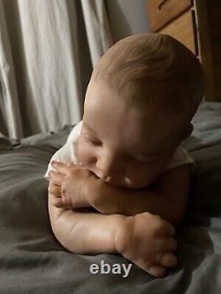 Reborn baby boy doll Levi! Magnetic And Realistic, accessories included