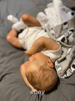 Reborn baby boy doll Levi! Magnetic And Realistic, accessories included