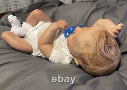 Reborn baby boy doll Levi! Magnetic And Realistic, accessories included