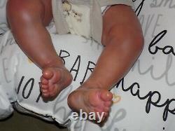 Reborn baby boy newborn Quinn asleep