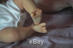 Reborn baby doll Adrie Stoete sculpt Nina by Artist Kelly Campbell