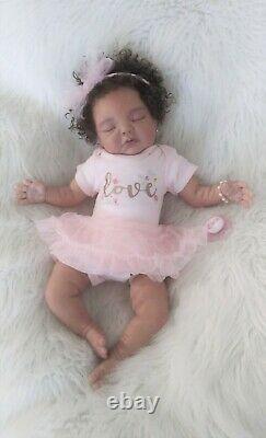 Reborn baby doll Avery 20 AA multiracial, Ready to go home