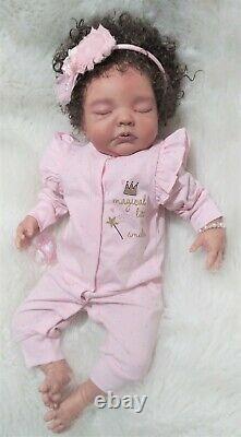 Reborn baby doll Avery 20 AA multiracial, Ready to go home