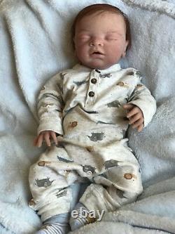 Reborn baby doll Luke full body silicone Boy weighted newborn Box Opening