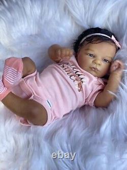 Reborn baby doll ana biracial baby super cute