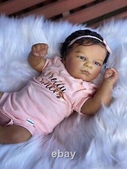 Reborn baby doll ana biracial baby super cute