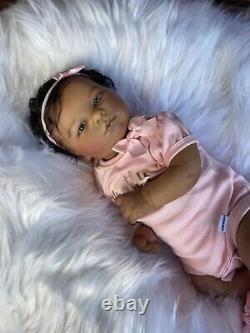 Reborn baby doll ana biracial baby super cute