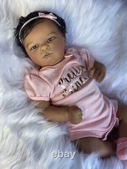 Reborn baby doll ana biracial baby super cute