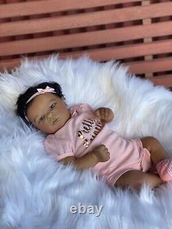 Reborn baby doll ana biracial baby super cute