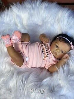 Reborn baby doll ana biracial baby super cute