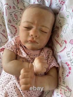 Reborn baby dolls Baby Girl With Magnetic Pacifier, Outfit, + Receiving Blanket