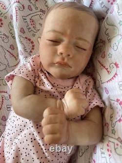 Reborn baby dolls Baby Girl With Magnetic Pacifier, Outfit, + Receiving Blanket