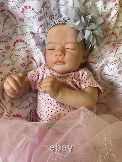 Reborn baby dolls Baby Girl With Magnetic Pacifier, Outfit, + Receiving Blanket