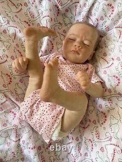 Reborn baby dolls Baby Girl With Magnetic Pacifier, Outfit, + Receiving Blanket