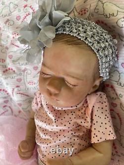 Reborn baby dolls Baby Girl With Magnetic Pacifier, Outfit, + Receiving Blanket