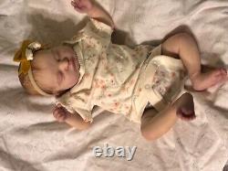 Reborn baby dolls girl sleeping Helena By Priscila Lopez LE AUTHENTIC