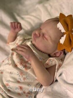 Reborn baby dolls girl sleeping Helena By Priscila Lopez LE AUTHENTIC