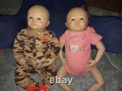 Reborn baby dolls twins boy girl