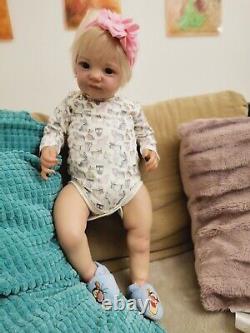 Reborn baby girl TOBIAH, hand painted orginally, with COA, by Laura LEE Eagles