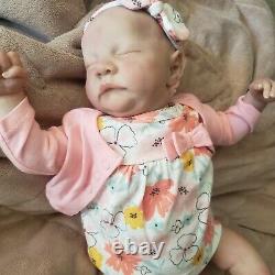 Reborn baby girl sleeping