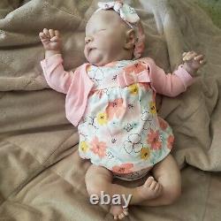 Reborn baby girl sleeping