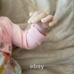 Reborn baby girl sleeping