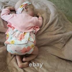 Reborn baby girl sleeping